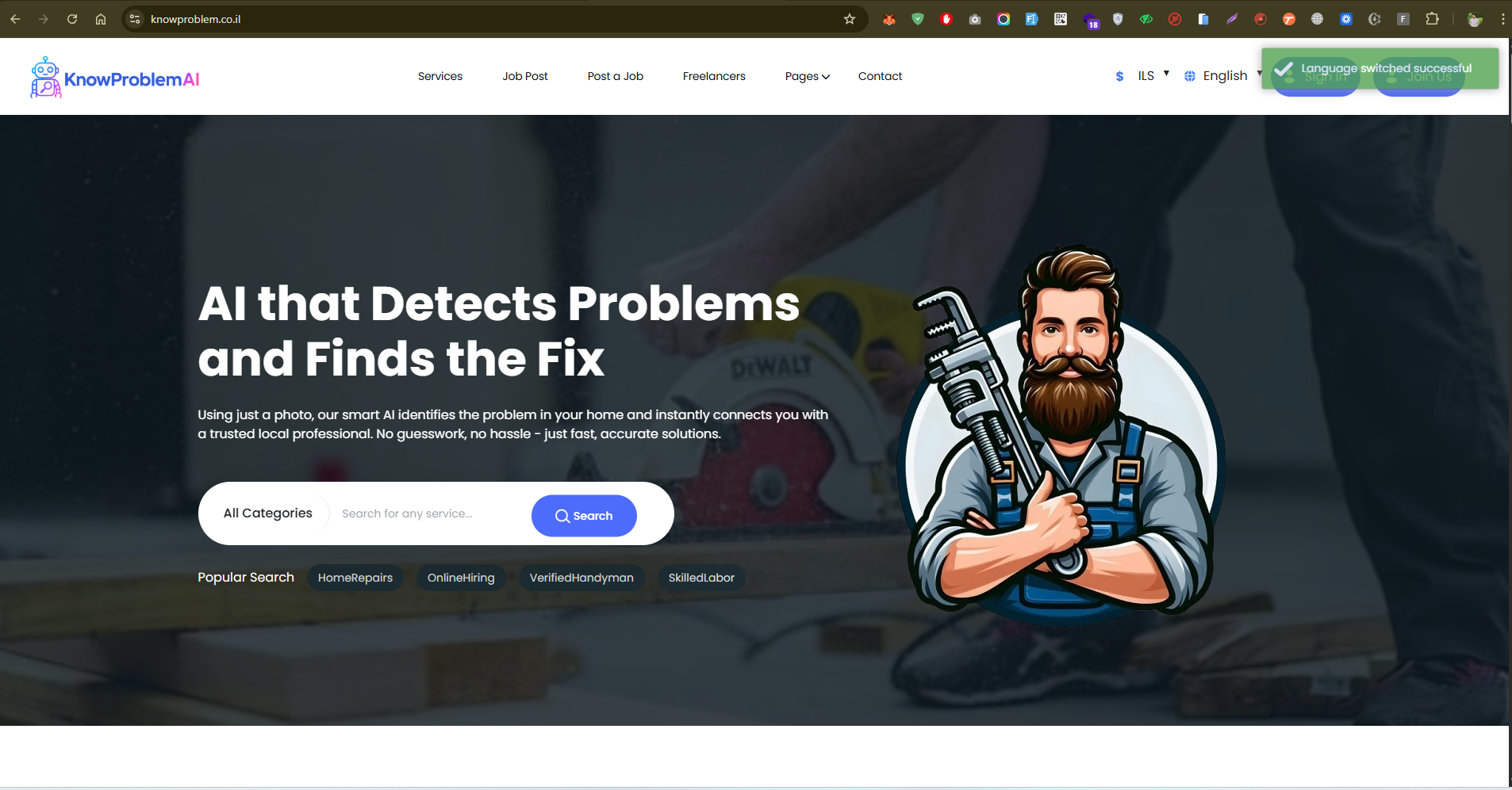 KnowProblem solution with AI